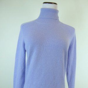 BRUNELLO CUCINELLI blue 100%  CASHMERE turtleneck SWEATER M